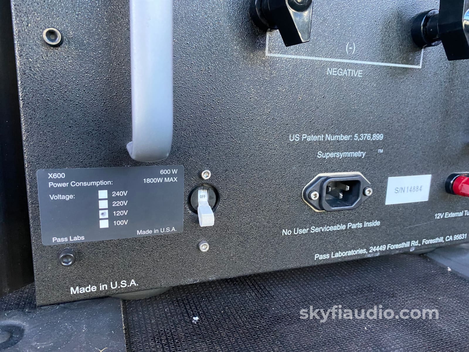 Pass Labs X600 Monoblocks 600W Of Clean Power Amplifier