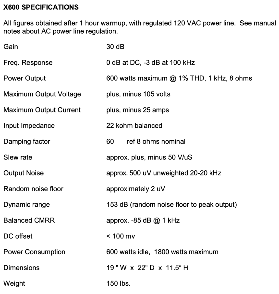 Pass Labs X600 Monoblocks 600W Of Clean Power Amplifier