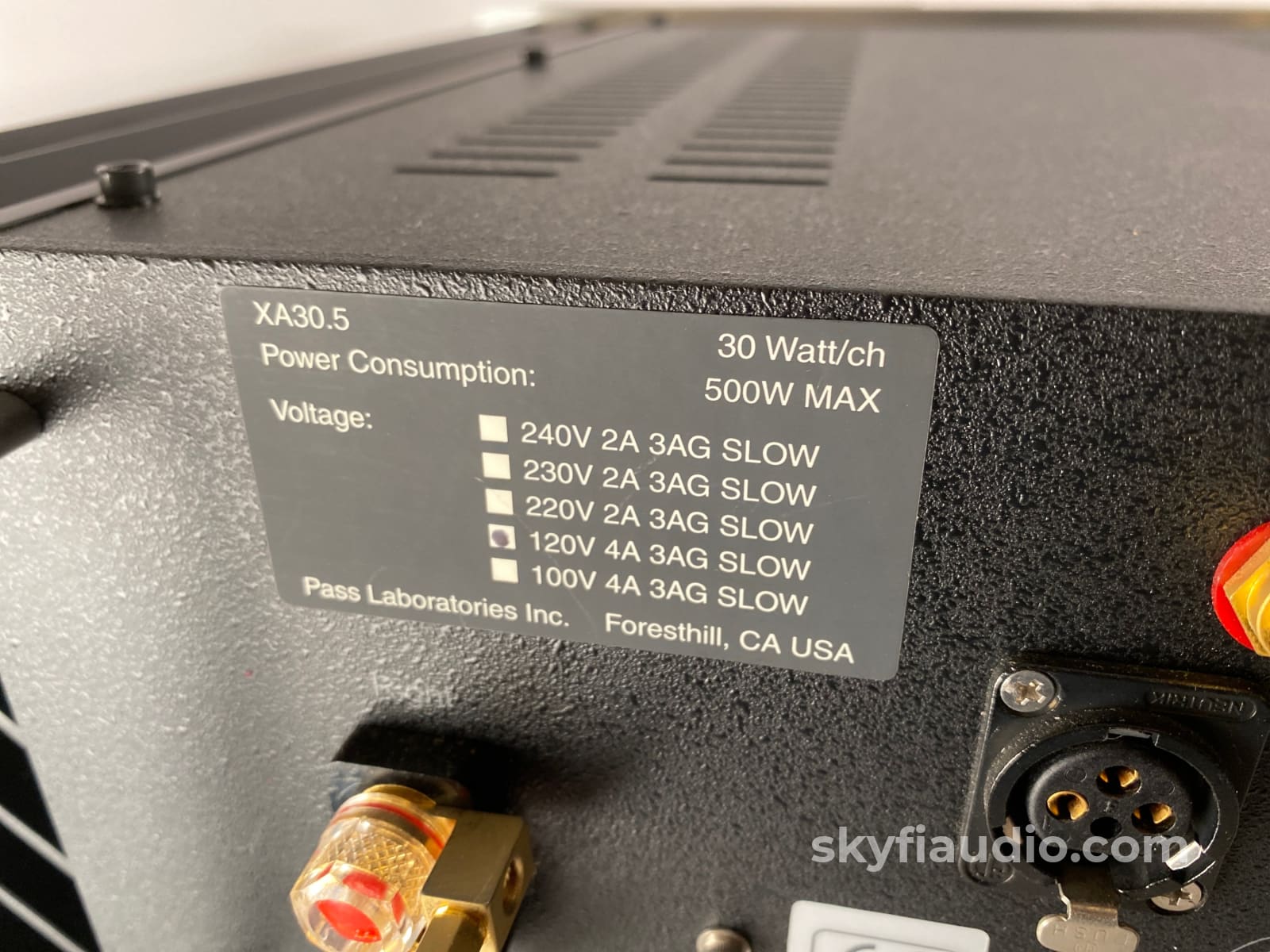 Pass Labs Xa30.5 Class A Amplifier