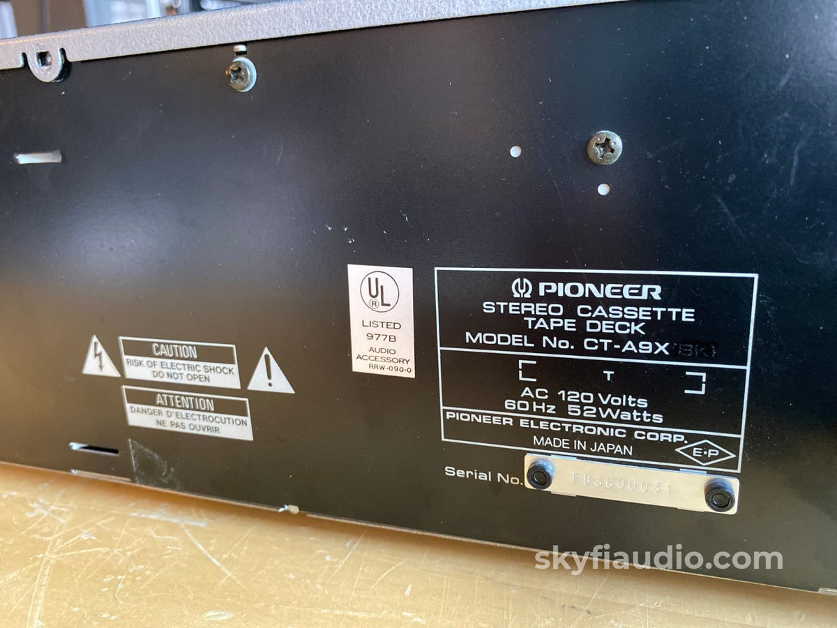 Pioneer Ct-A9X Reference Master Flagship 3-Head Tape Deck
