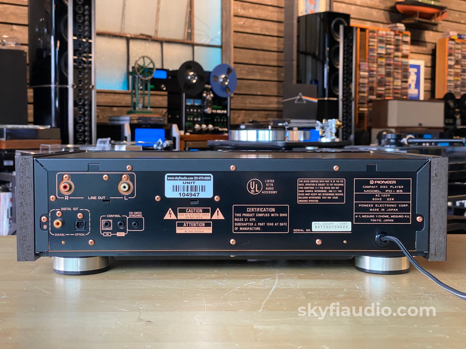 Pioneer Pd-65 Cd Player With Stable Platter + Digital