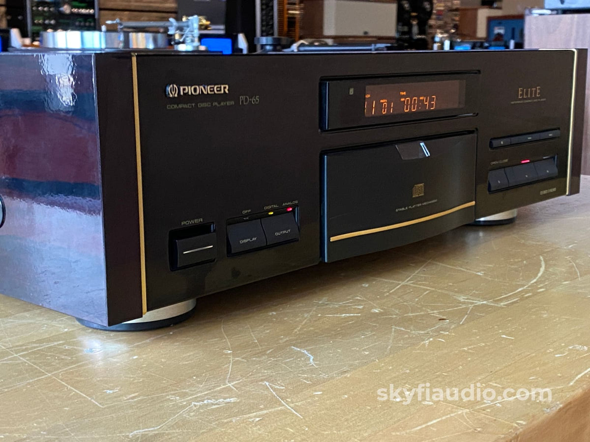 Pioneer Pd-65 Cd Player With Stable Platter + Digital