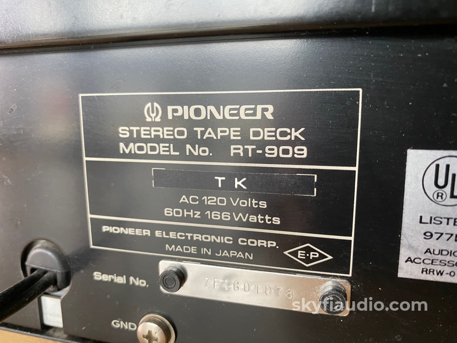 Pioneer Rt-909 Vintage Reel To - Full Restoration Tape Deck