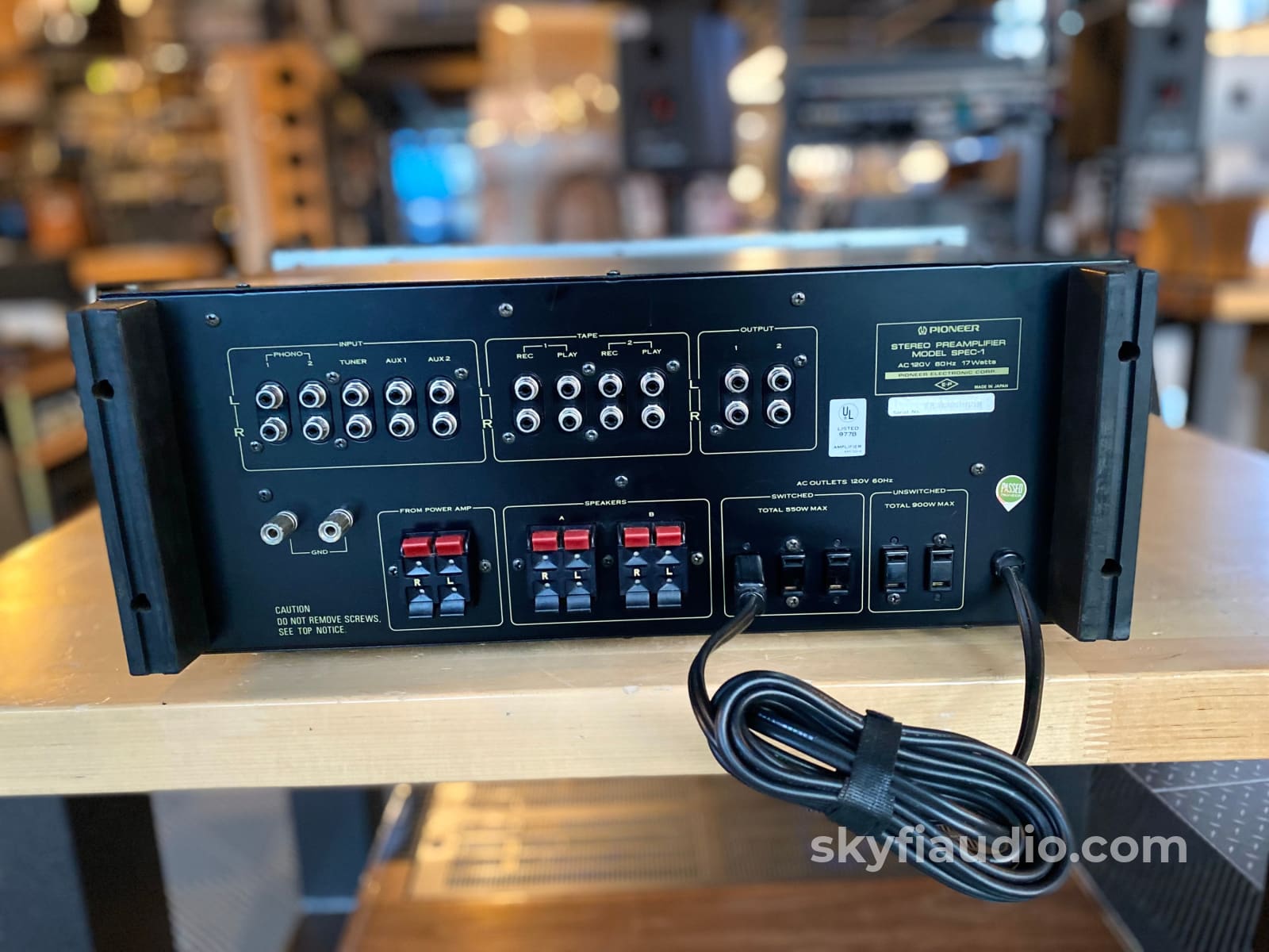 Pioneer Spec-1 Vintage Full Featured Preamp With Phono - Serviced Preamplifier