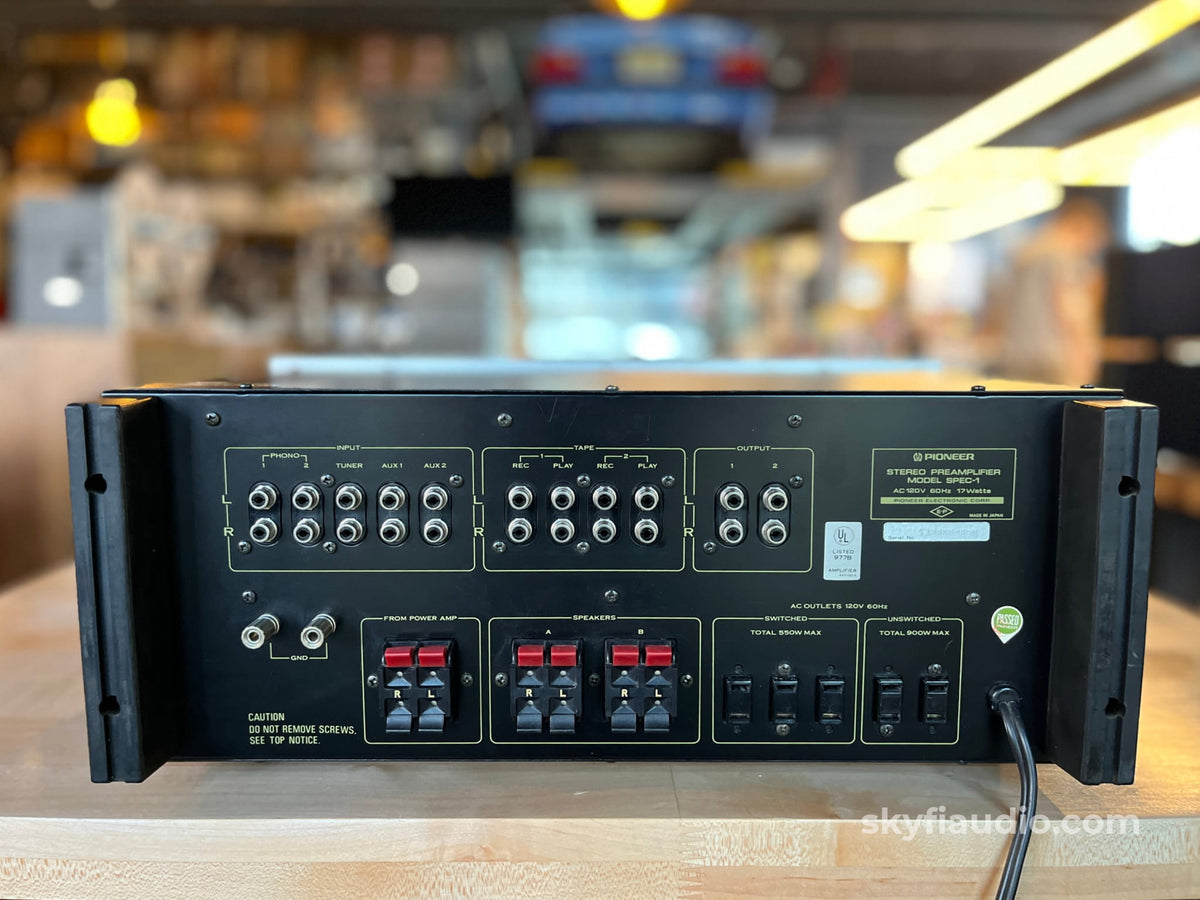 Pioneer SPEC-1 Vintage Preamp W/ Two Phono Inputs- Serviced in 2023 - Preamplifier