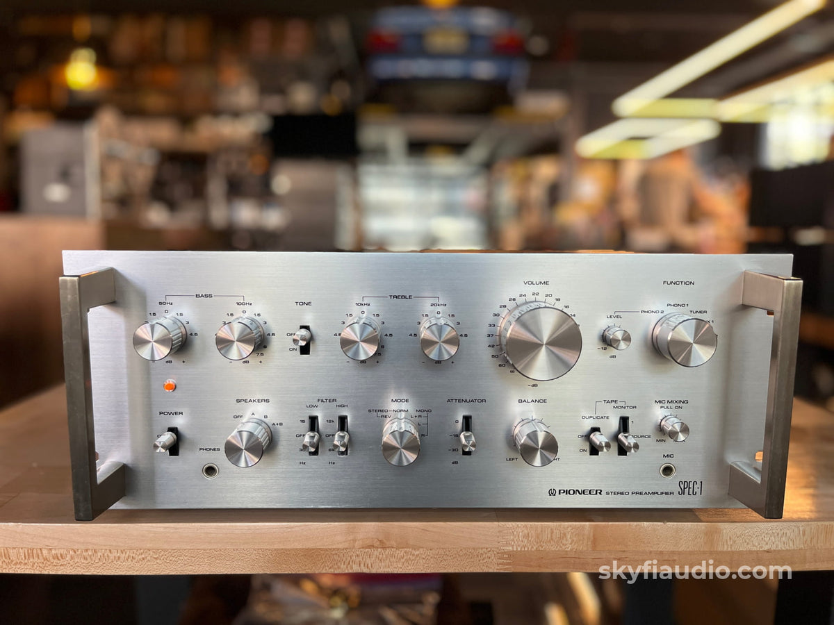 Pioneer SPEC-1 Vintage Preamp W/ Two Phono Inputs- Serviced in 2023 - Preamplifier