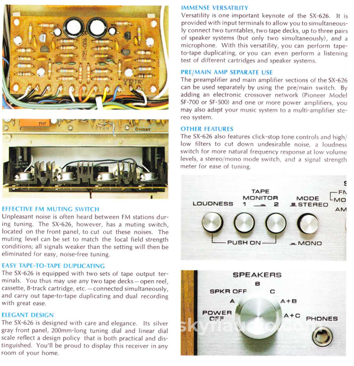 Pioneer Sx-626 Vintage Receiver - Survivor Condition Dual Phono Inputs Integrated Amplifier