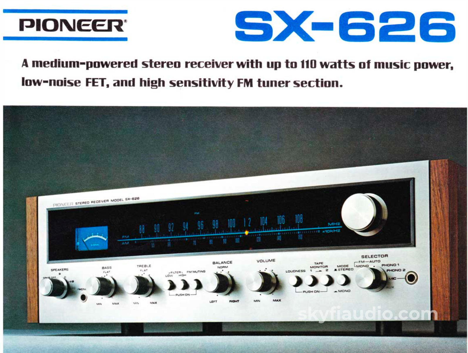 Pioneer Sx-626 Vintage Receiver - Survivor Condition Dual Phono Inputs Integrated Amplifier