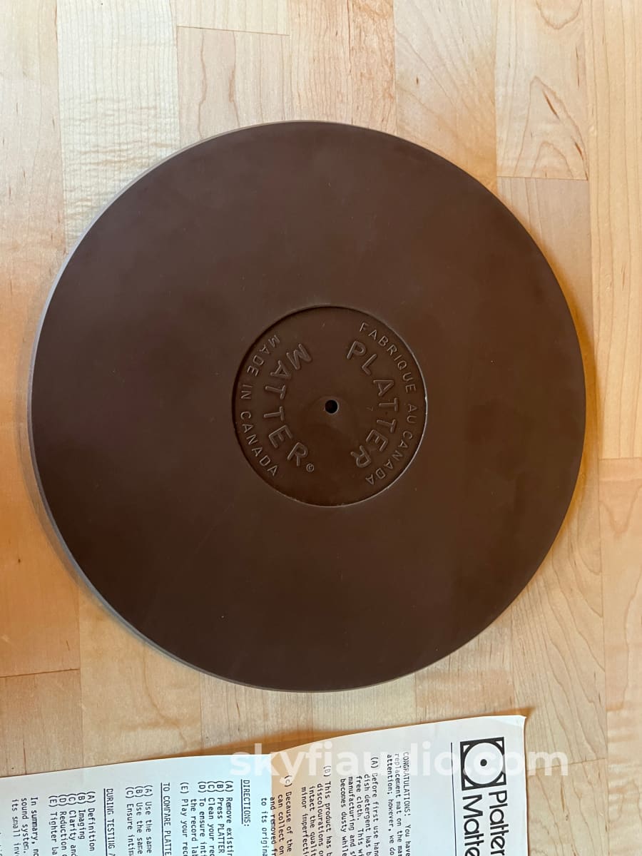 Platter Matter Turntable Mat Very Soft Accessory