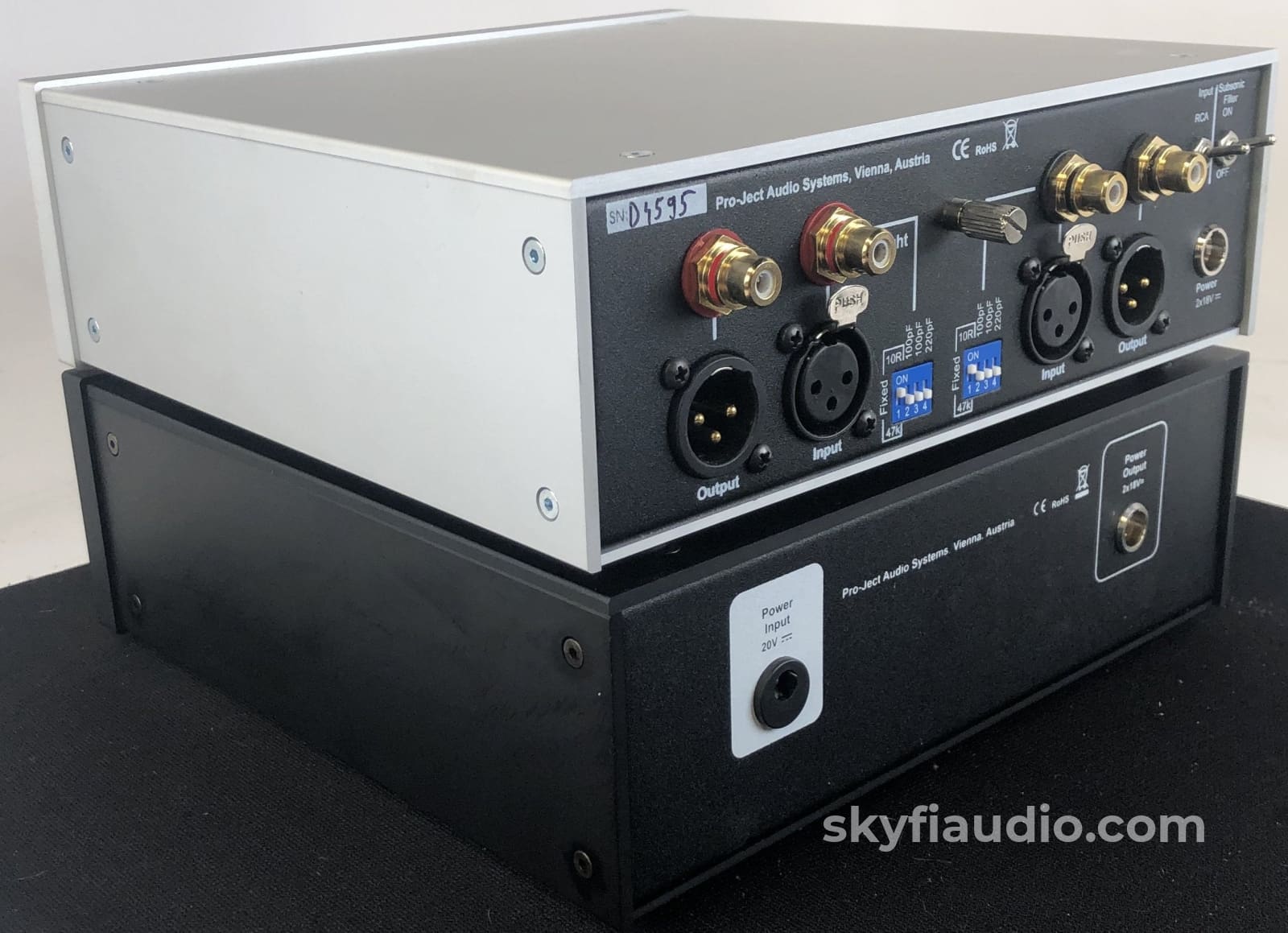 Pro-Ject Phono Box Rs - With Power Outboard Battery Based Supply Complete Set Preamplifier