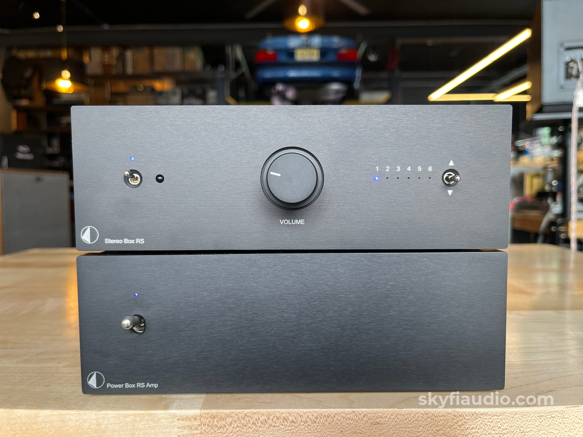 Pro-ject Stereo Box RS Integrated amplifier w/ Power box RS Linear Power Supply Integrated Amplifier
