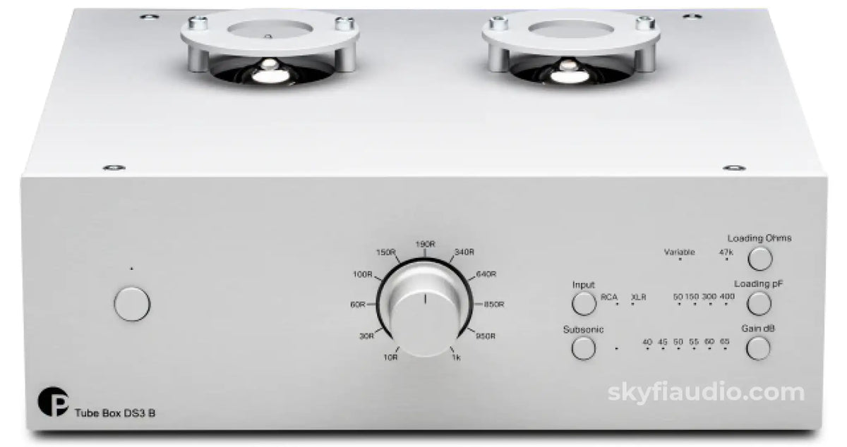 Pro-Ject Tube Box Ds3 B Phono Preamp Dual Mono All Tube - New Silver Preamplifier