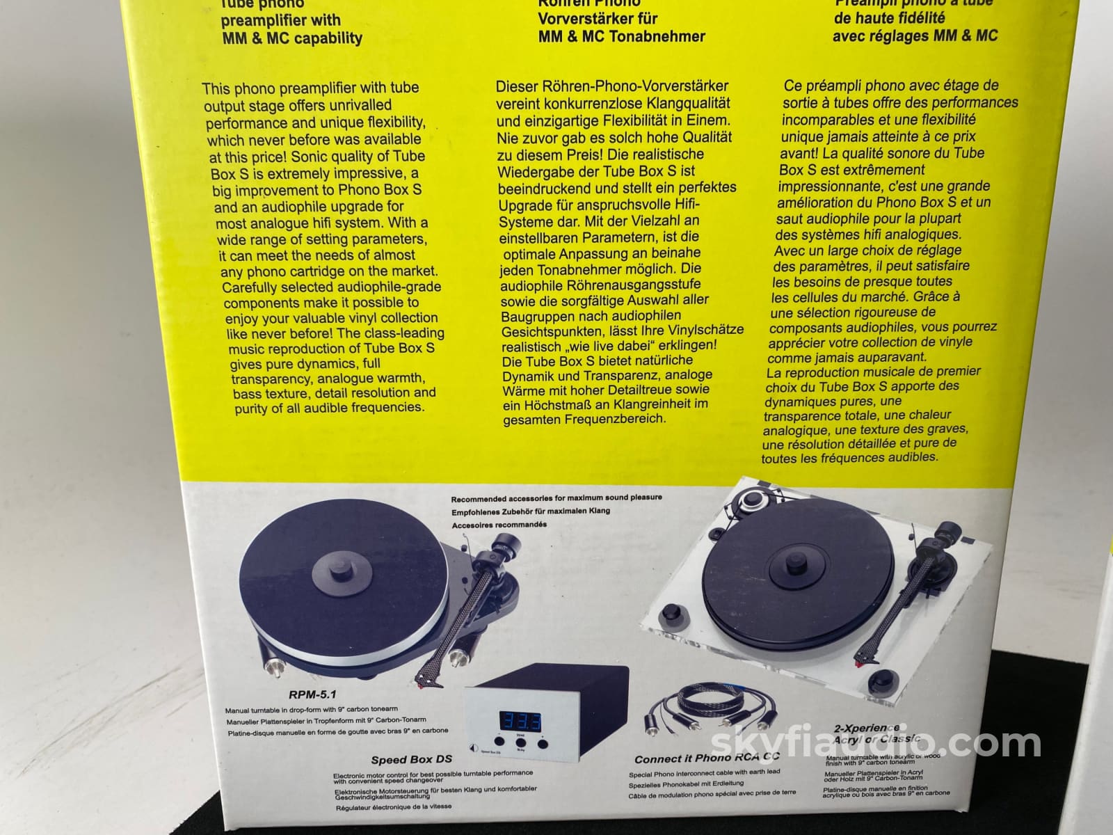 Pro-Ject Tube Box S - Mm/Mc Phono Preamp W/Tube Output Stage Preamplifier