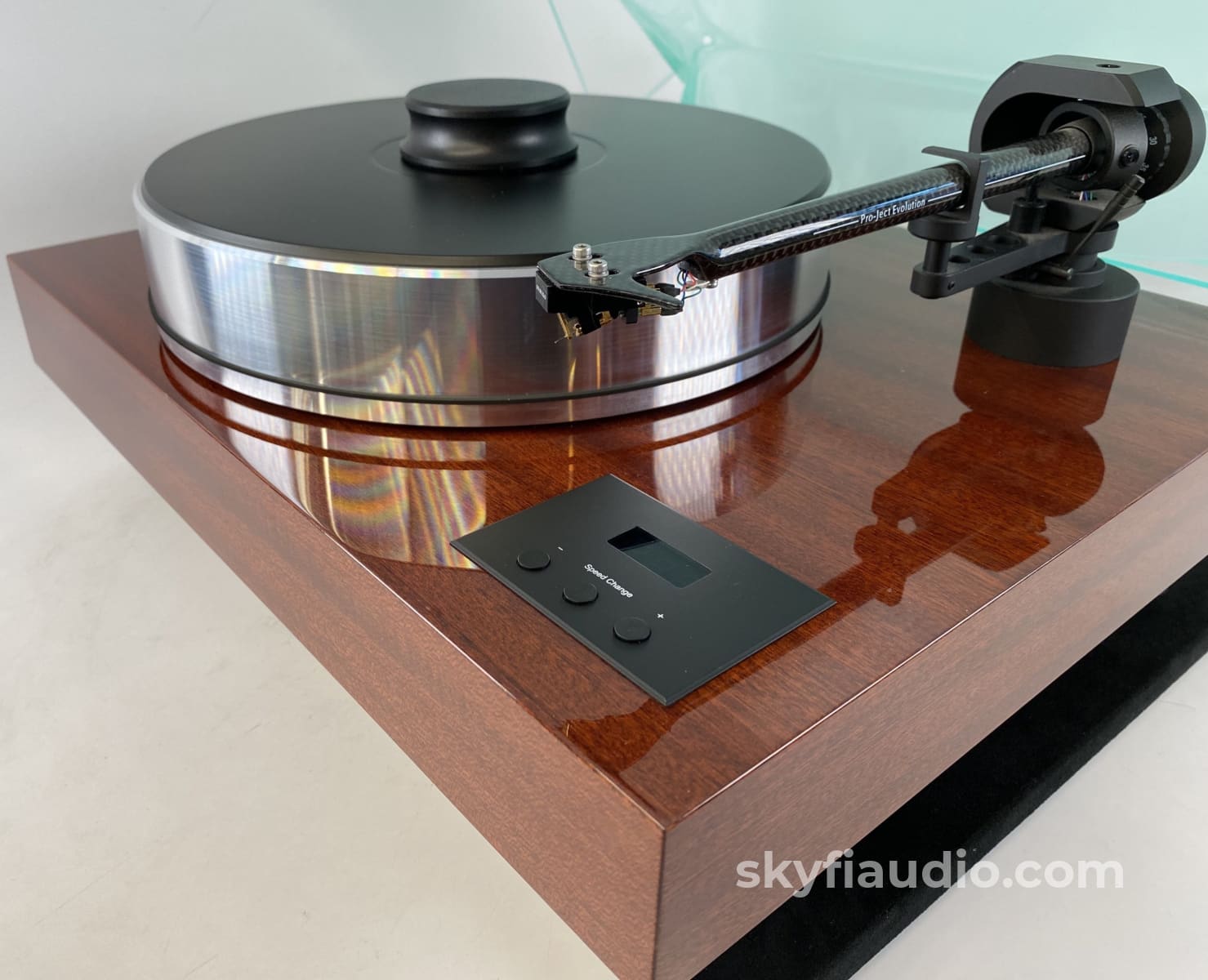 Pro-Ject Xtension 10 Turntable With Mahogany Plinth And New Sumiko Cartridge - Demo Unit