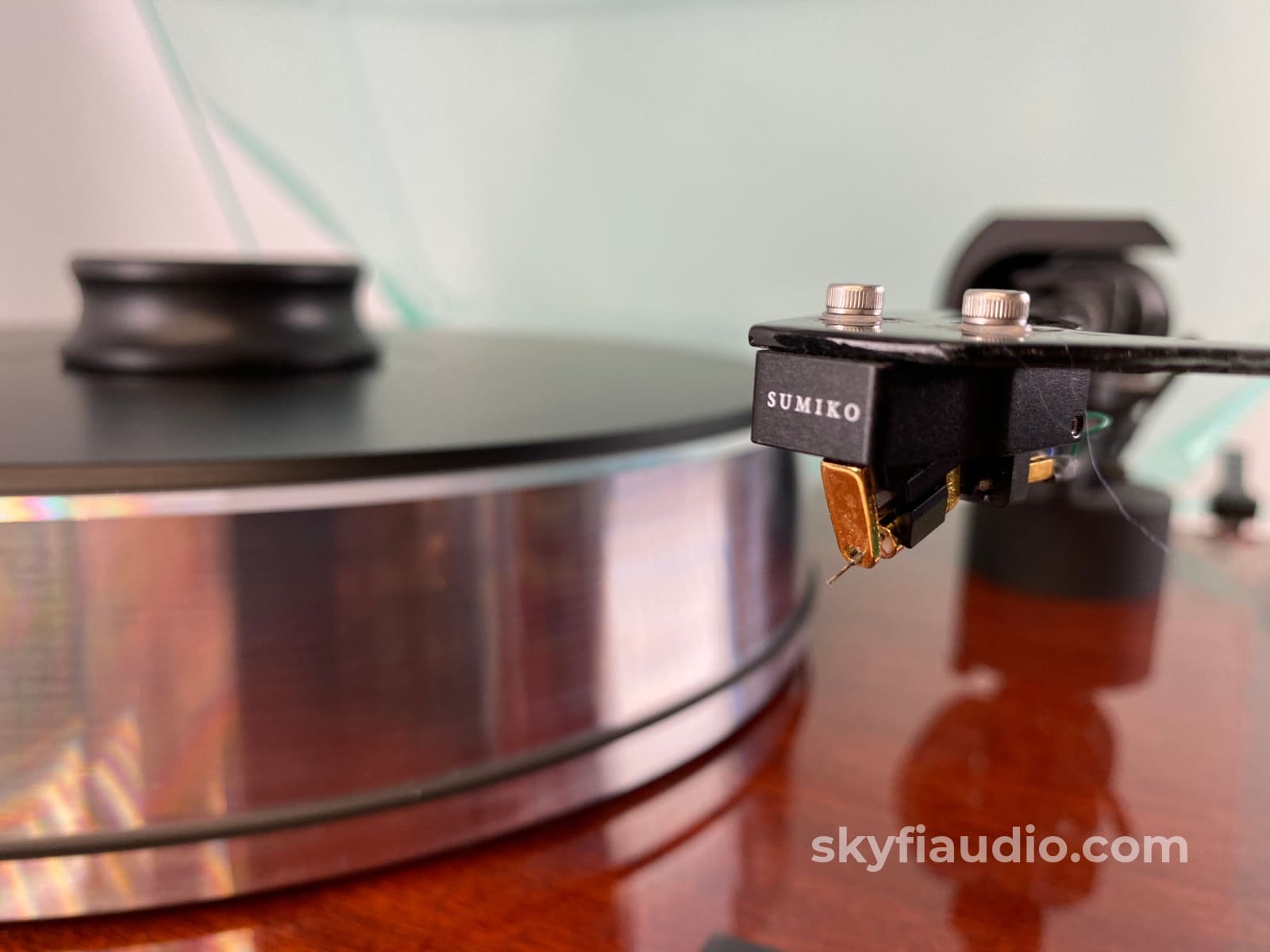Pro-Ject Xtension 10 Turntable With Mahogany Plinth And New Sumiko Cartridge - Demo Unit