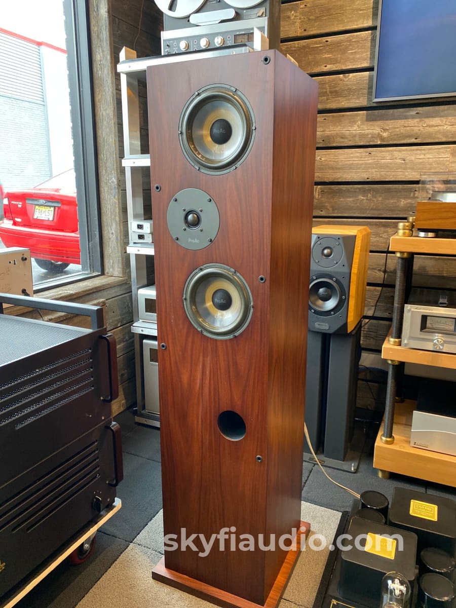 Proac Response 3.5 British Speakers In Gorgeous Mahogany Finish With Original Boxes