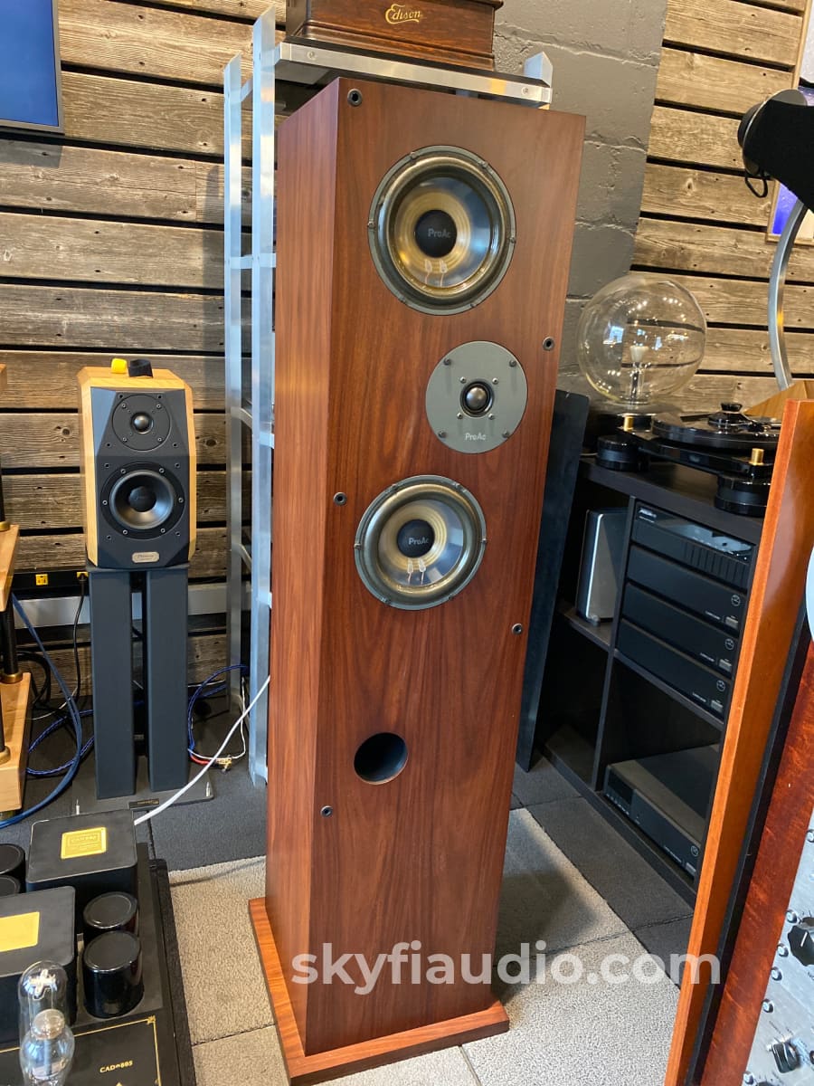 Proac Response 3.5 British Speakers In Gorgeous Mahogany Finish With Original Boxes