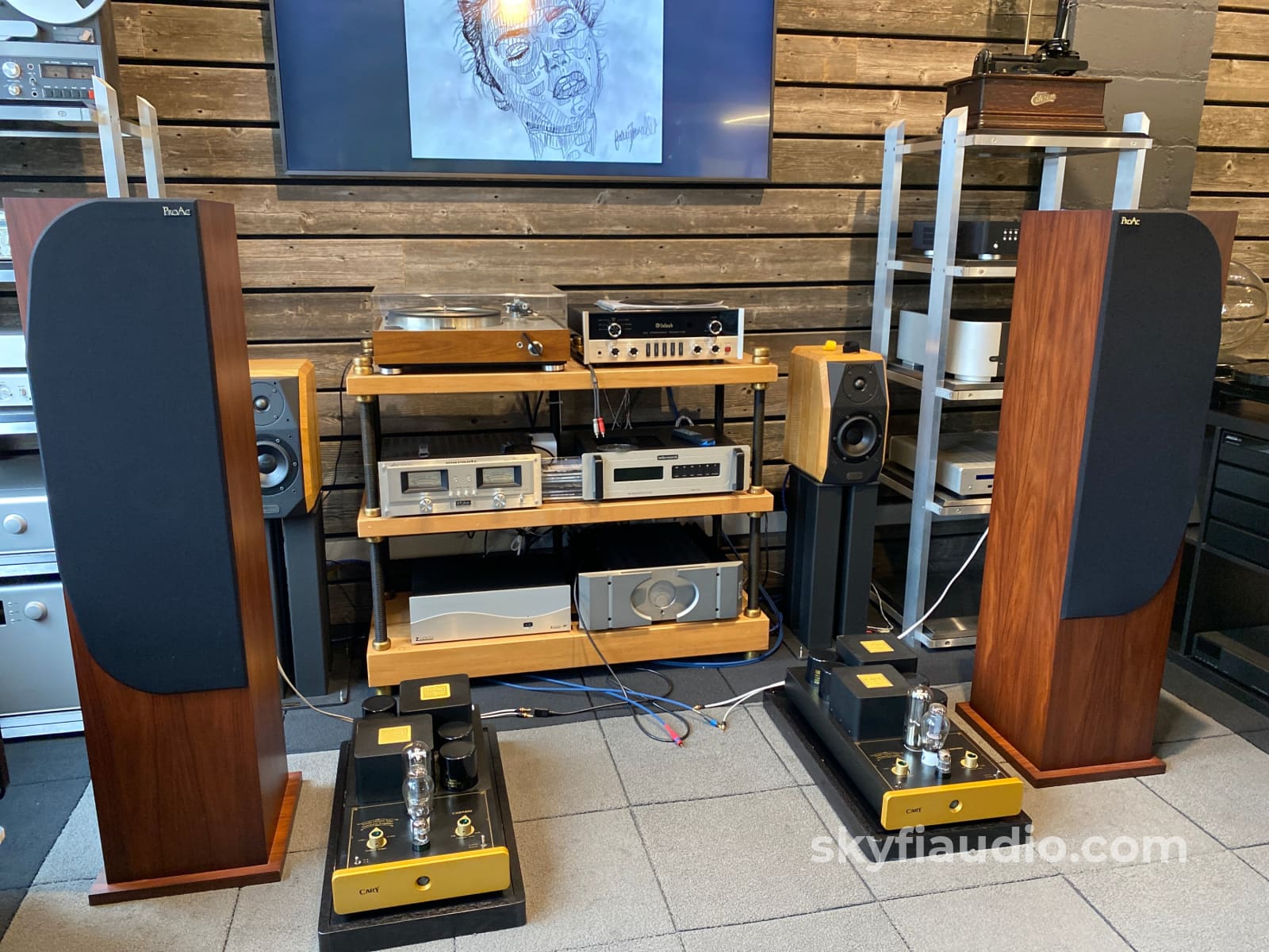 Proac Response 3.5 British Speakers In Gorgeous Mahogany Finish With Original Boxes