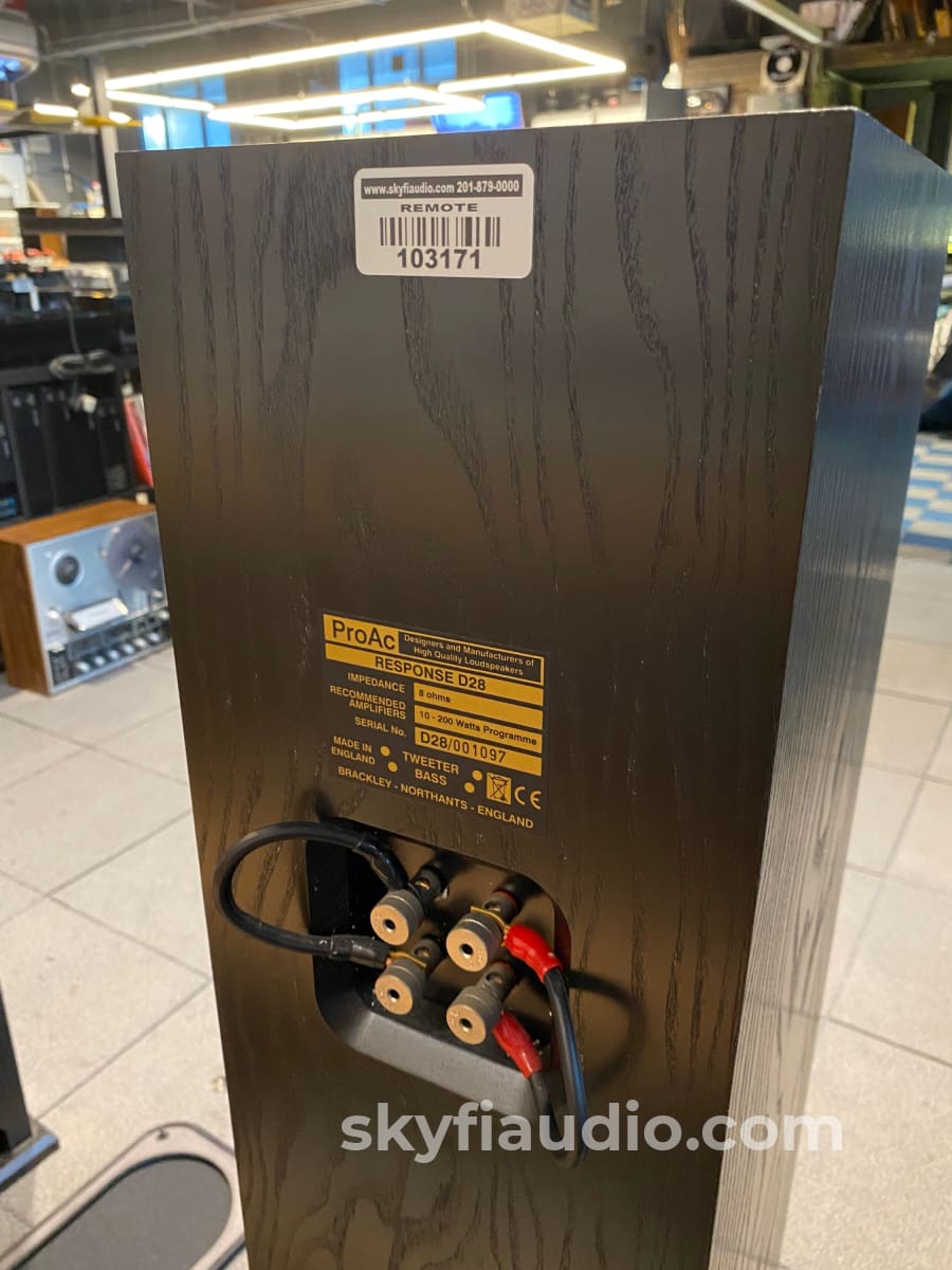 Proac Response D28 Speakers In Black The Series Legend Continues