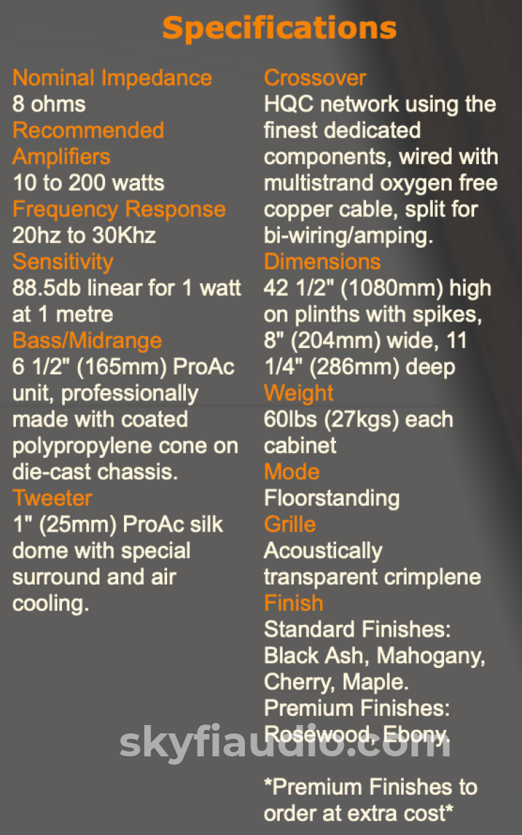 Proac Response D28 Speakers In Black The Series Legend Continues