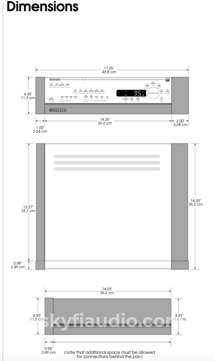 Proceed Avp2 Thx Surround Processor - From Mark Levinson Preamplifier
