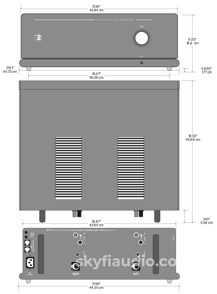 Proceed Hpa2 Amplifier From Mark Levinson - Perfect For Home Theater Or Stereo 250W X 2