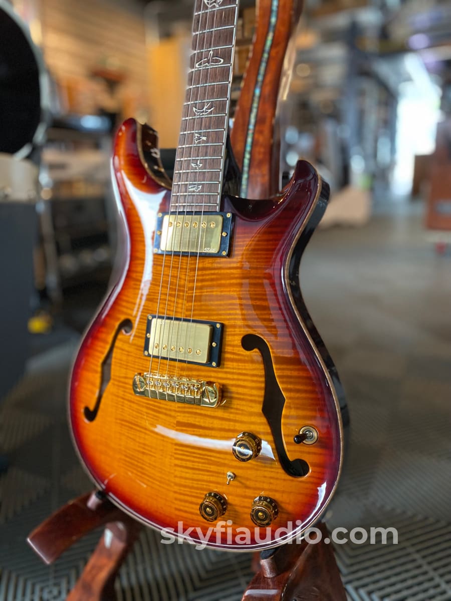 Prs Paul Reed Smith Hbii 25Th Anniversary Hollow Body Guitar - Fire Red! Accessory