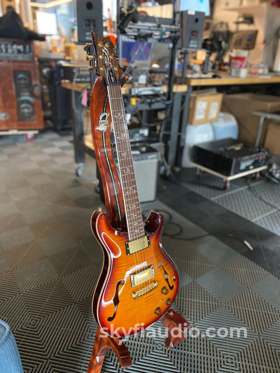 Prs Paul Reed Smith Hbii 25Th Anniversary Hollow Body Guitar - Fire Red! Accessory