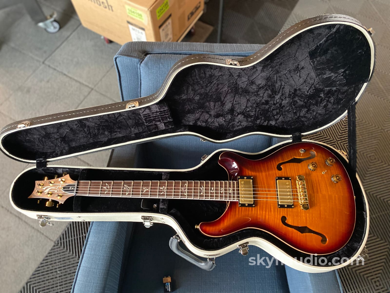 Prs Paul Reed Smith Hbii 25Th Anniversary Hollow Body Guitar - Fire Red! Accessory