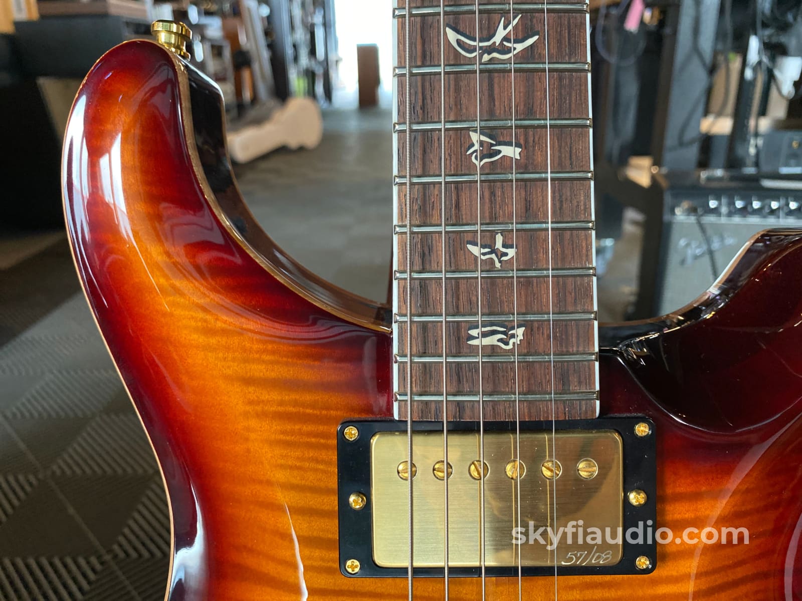 Prs Paul Reed Smith Hbii 25Th Anniversary Hollow Body Guitar - Fire Red! Accessory