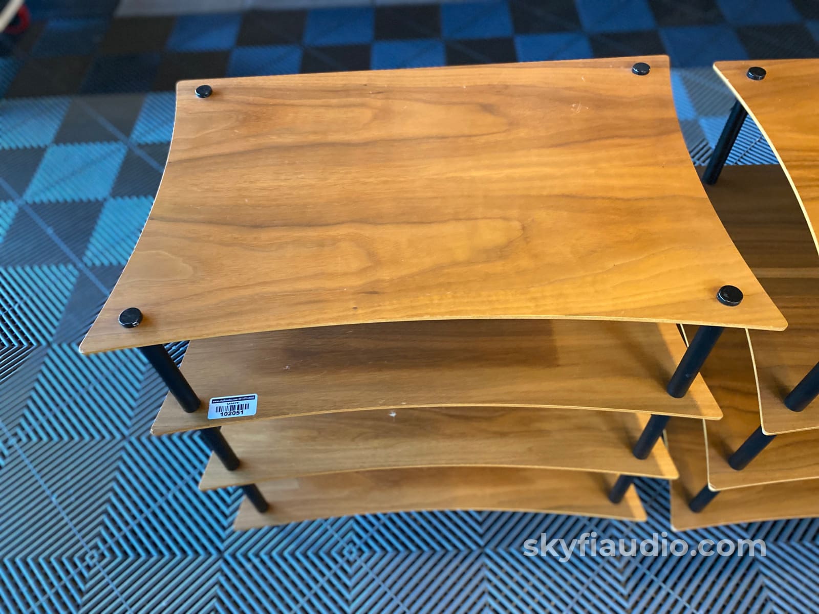 Quadraspire Q4 Evo - Two 4-Shelf Racks In Solid Natural Bamboo Accessory