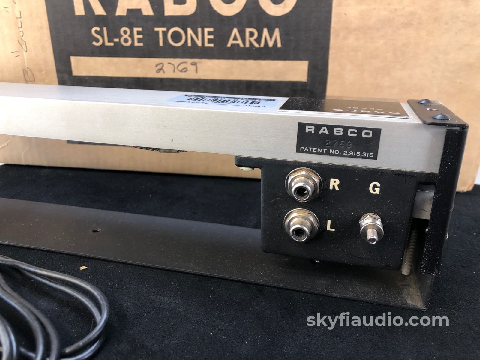 Rabco Sl-8E Tangential Tonearm In Box - Complete Tested With Extras Turntable