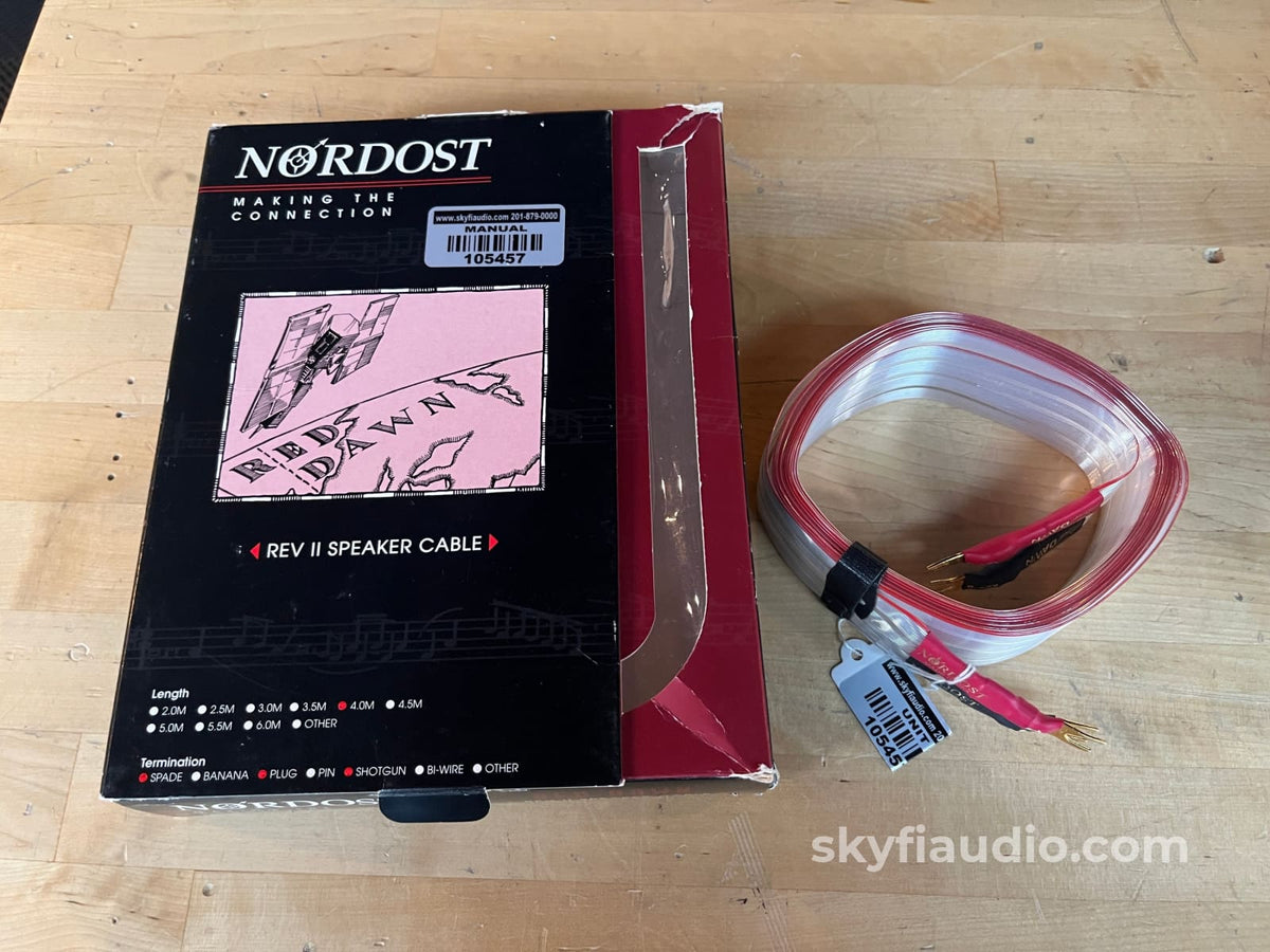 Red Dawn Speaker Cable W/Spades (Single) - 4M Cables