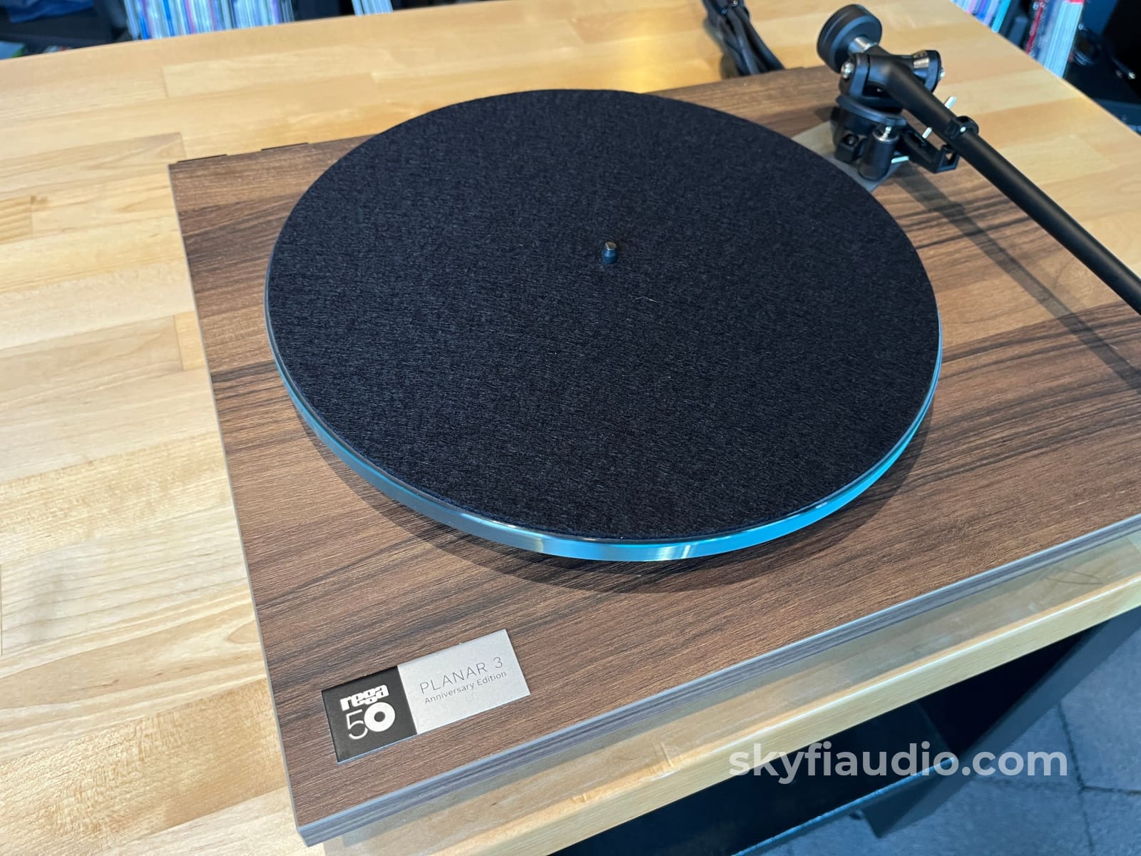 Rega Planar 3 50th Anniversary Edition Turntable - Walnut Finish - Turntable