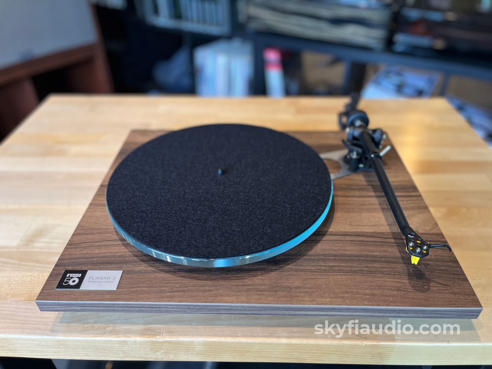 Rega Planar 3 50th Anniversary Edition Turntable - Walnut Finish - Turntable