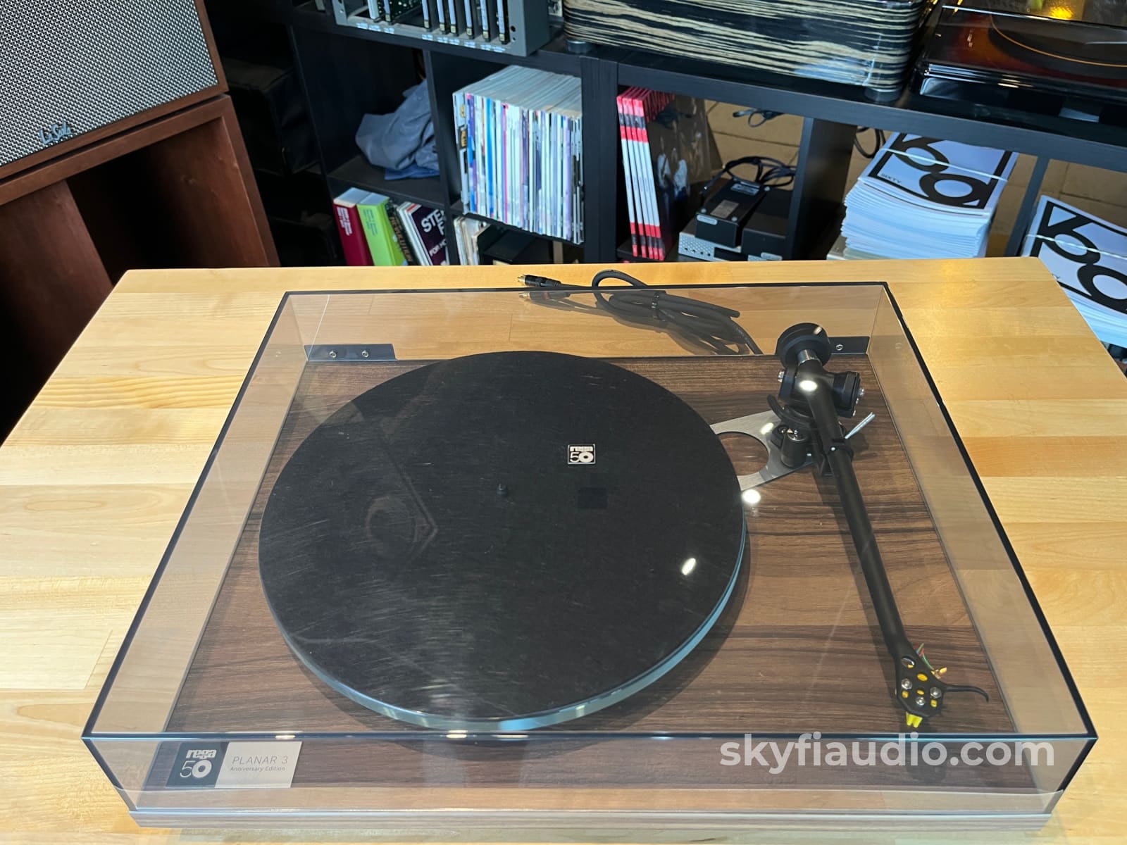 Rega Planar 3 50th Anniversary Edition Turntable - Walnut Finish - Turntable