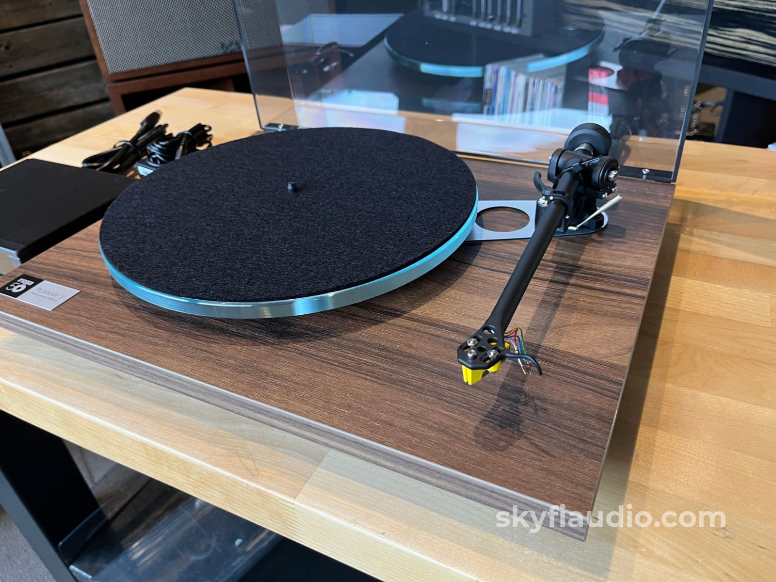 Rega Planar 3 50th Anniversary Edition Turntable - Walnut Finish - Turntable