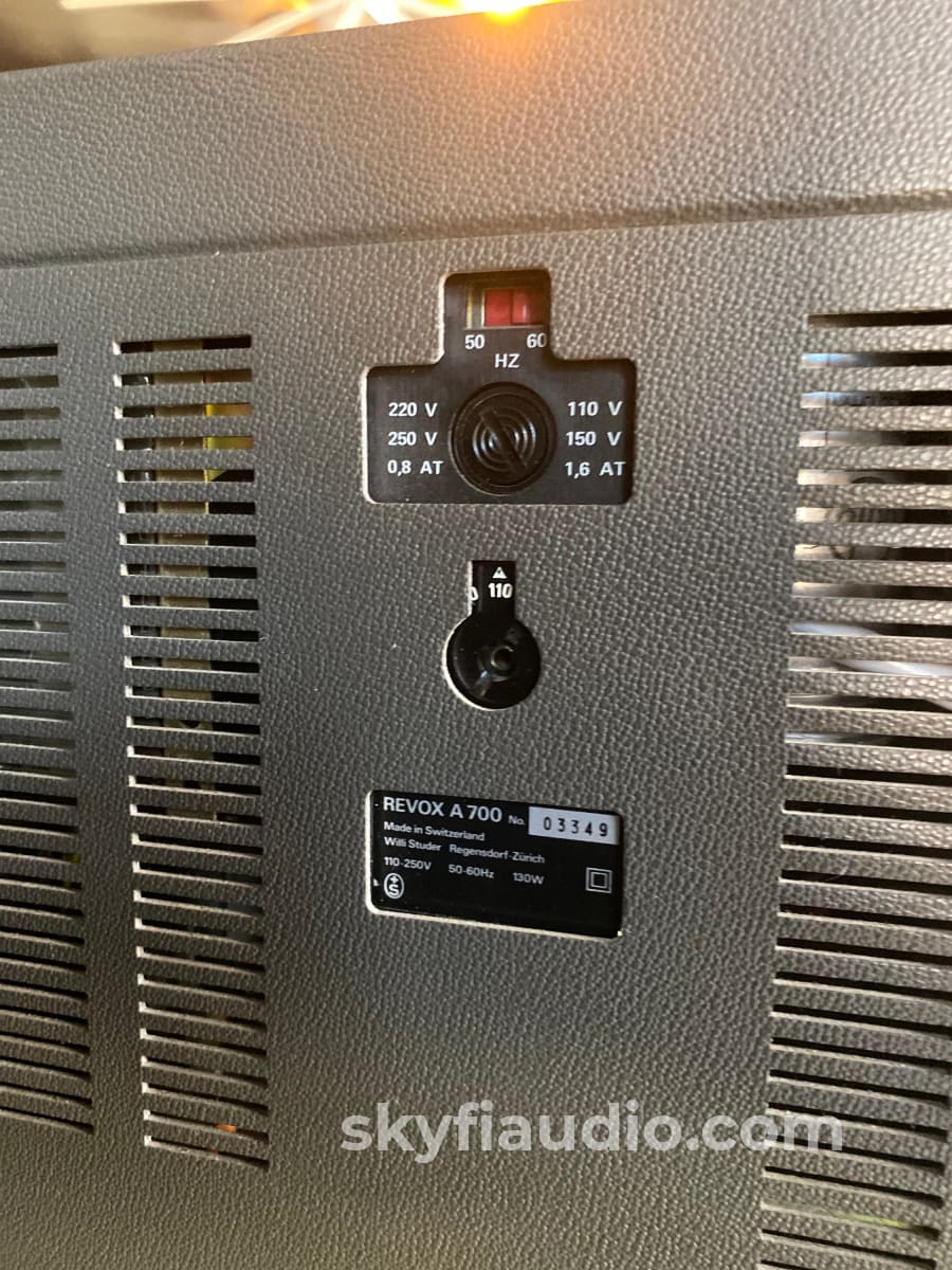 Revox A700 Reel To Machine - Great Performer Tape Deck