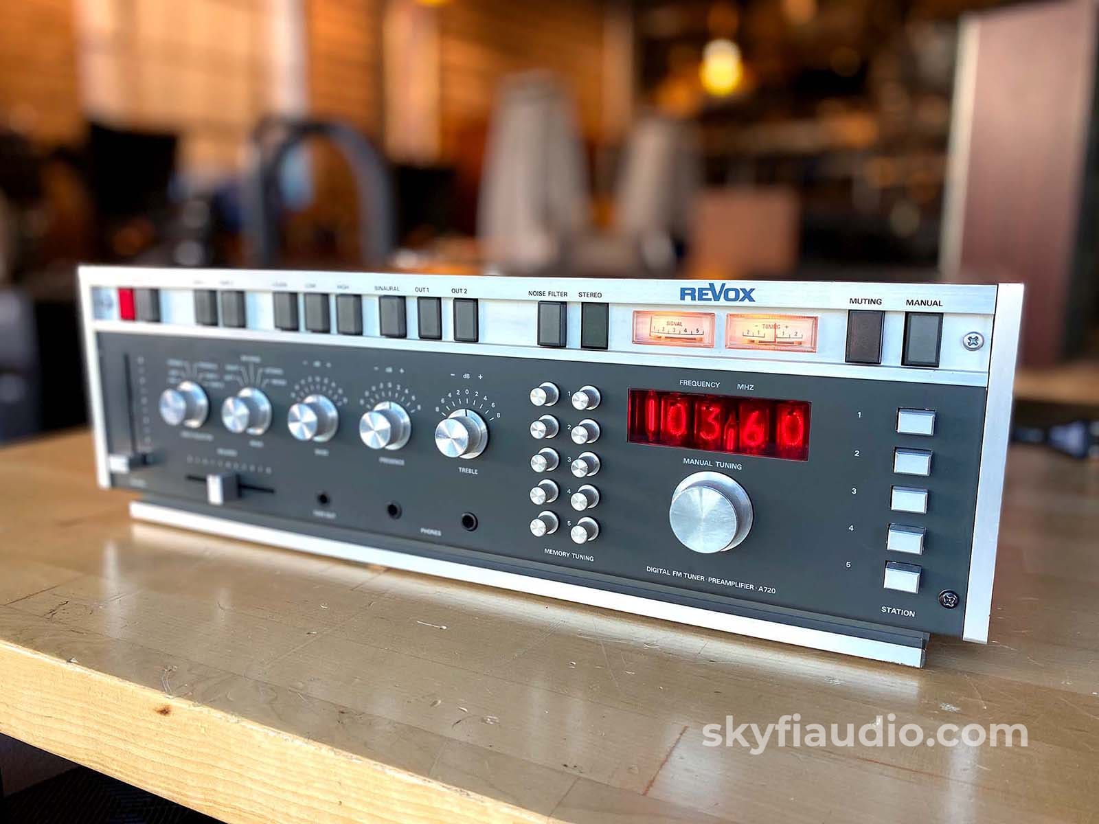 ReVox A720 Preamplifier Tuner With Gorgeous Nixie Tube Display
