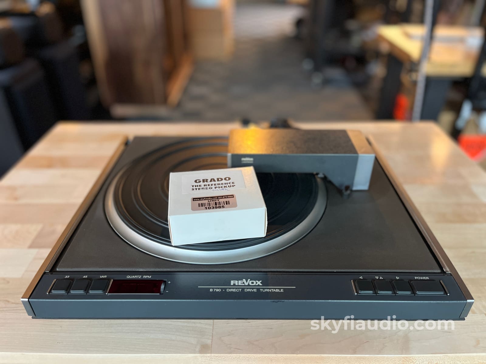 ReVox B-790 Vintage Linear Tracking Turntable - with New Grado Silver