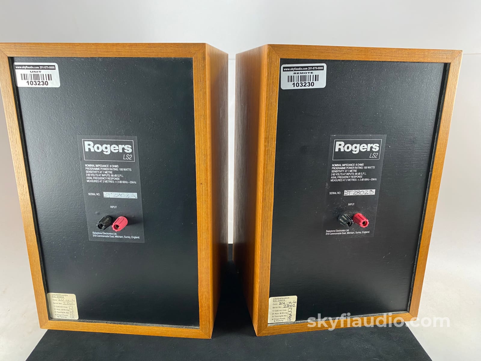 Rogers Ls2 Vintage Monitor Speakers British Made