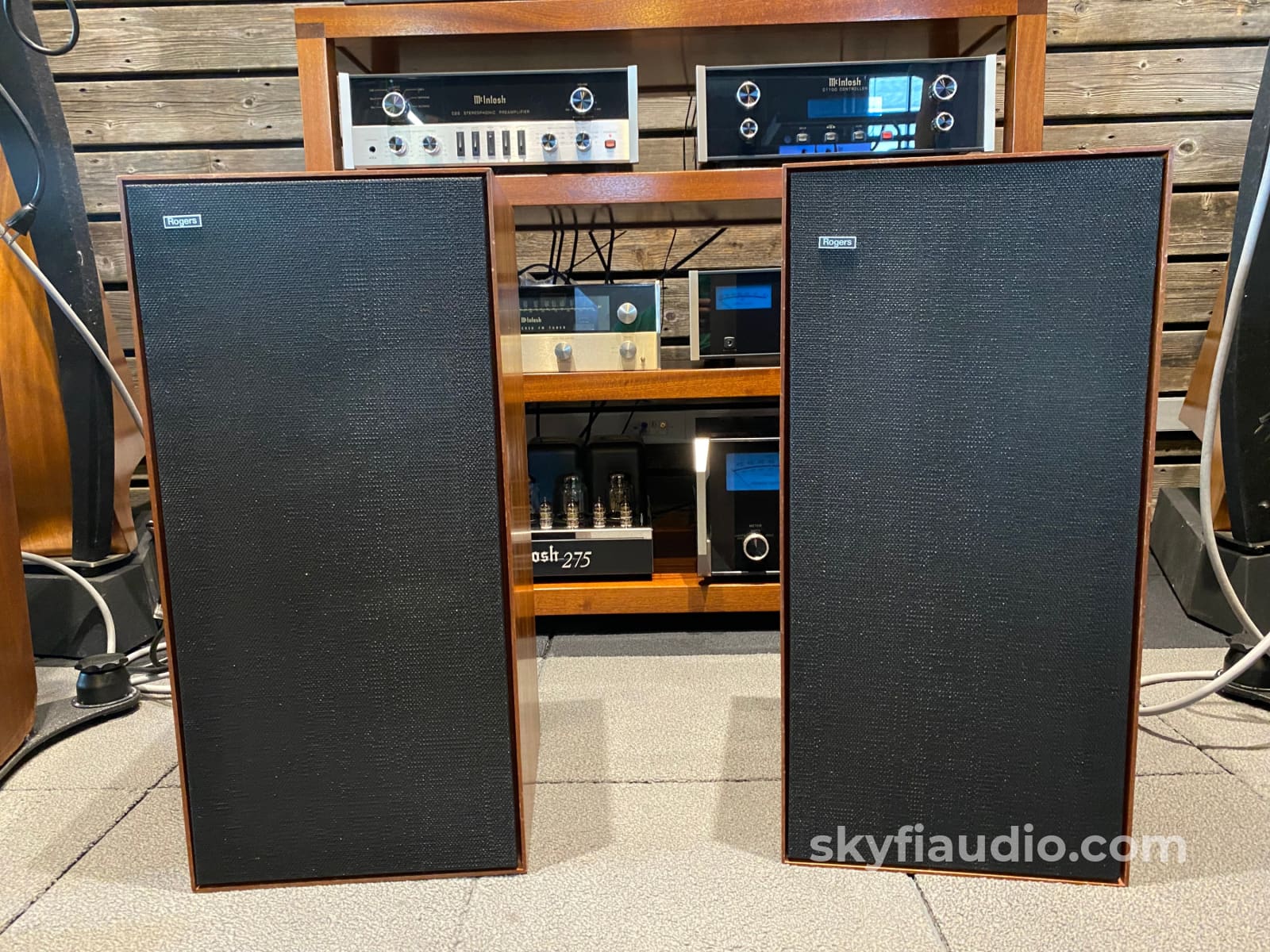 Rogers Monitor 2 Vintage Speakers In Original Boxes Survivor Pair!