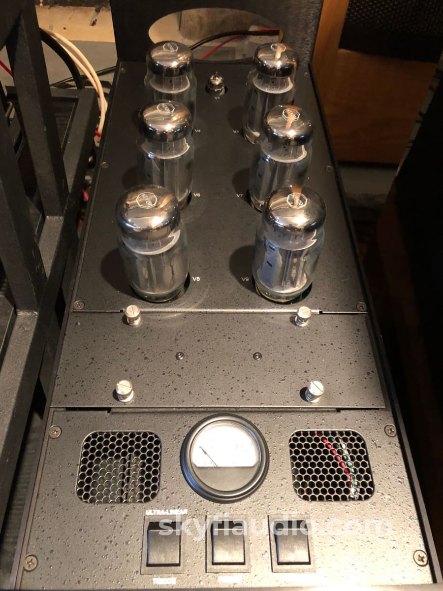 Rogue Audio Apollo Dark Tube Monoblocks With Custom Mapleshade Plinths Amplifier