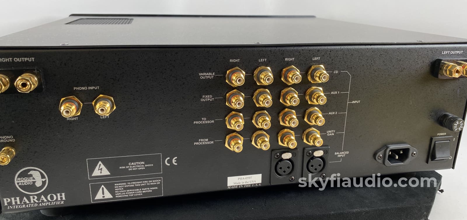 Rogue Audio Pharaoh Integrated Amplifier With Mc/Mm Phono Restored