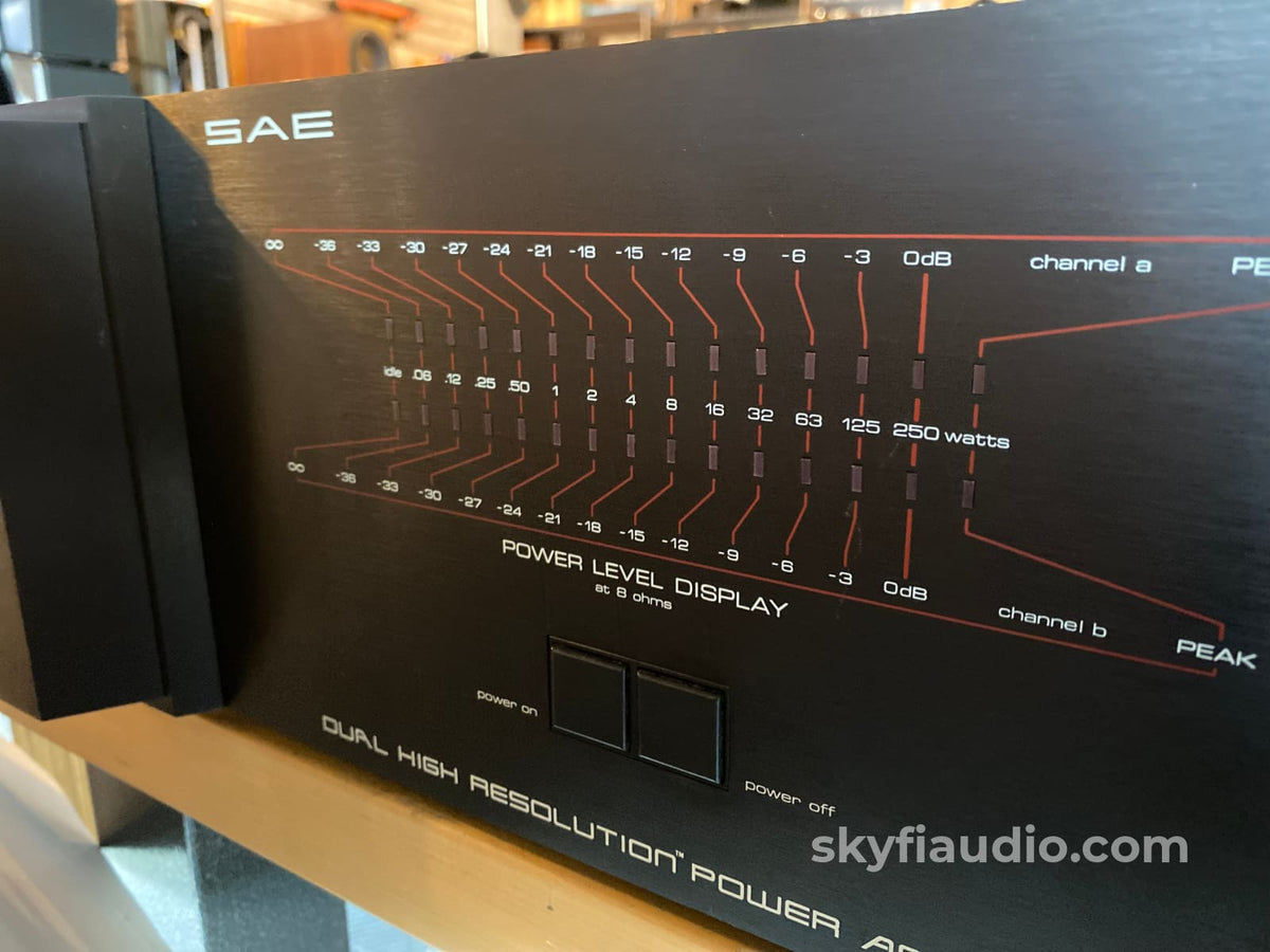 Sae A501 Dual High-Resolution Vintage Power Amplifier 250W X 2