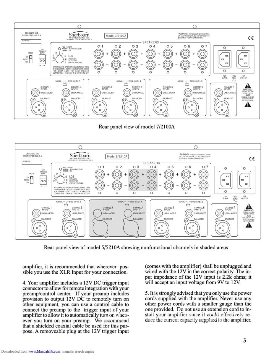 Sherbourn 7/2100A - Seven Channel Theater Amplifier New In Box 200W!