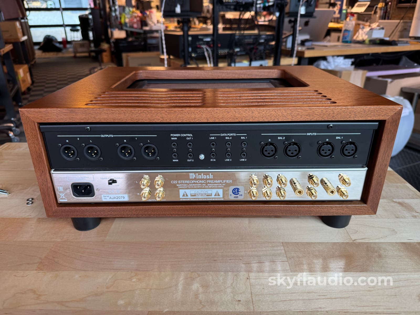 SkyFi Custom Wood Cabinet for Modern McIntosh C22 Accessory