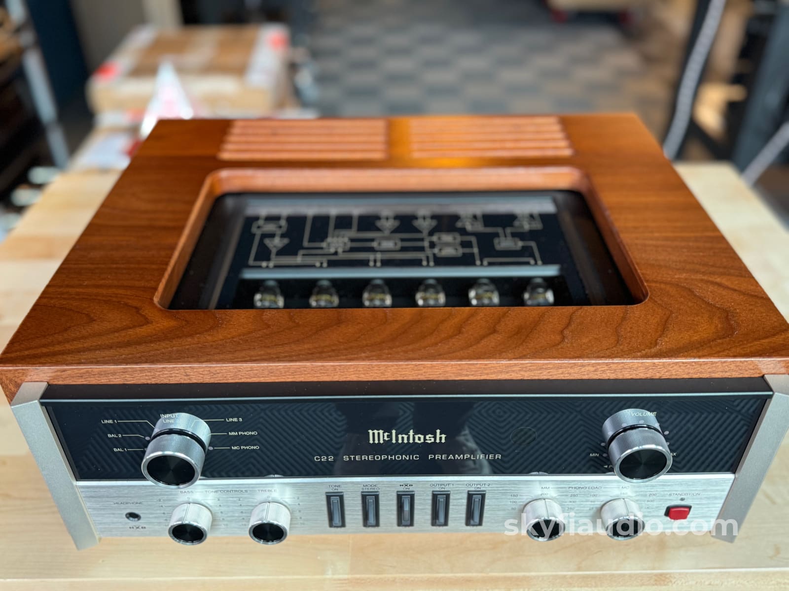 SkyFi Custom Wood Cabinet for Modern McIntosh C22 Accessory