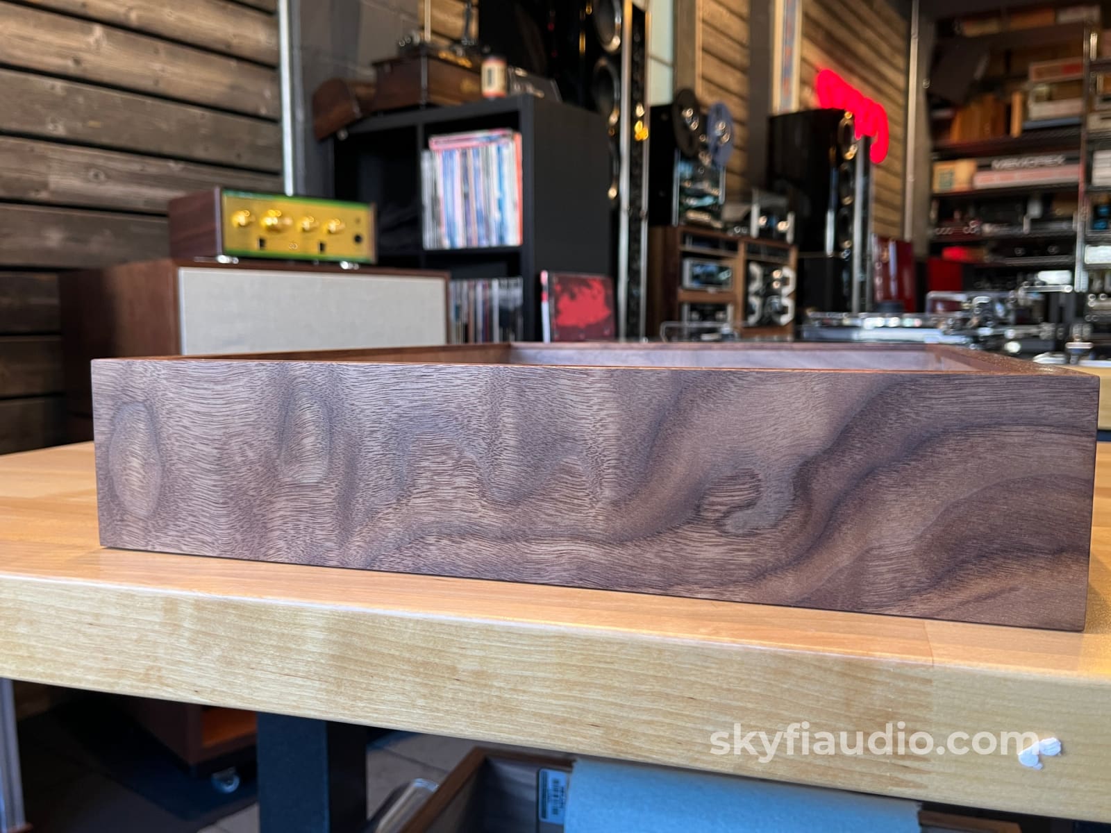 Wood Plinth For Technics Sl-1200G and Others - Unique Figuring Accessory