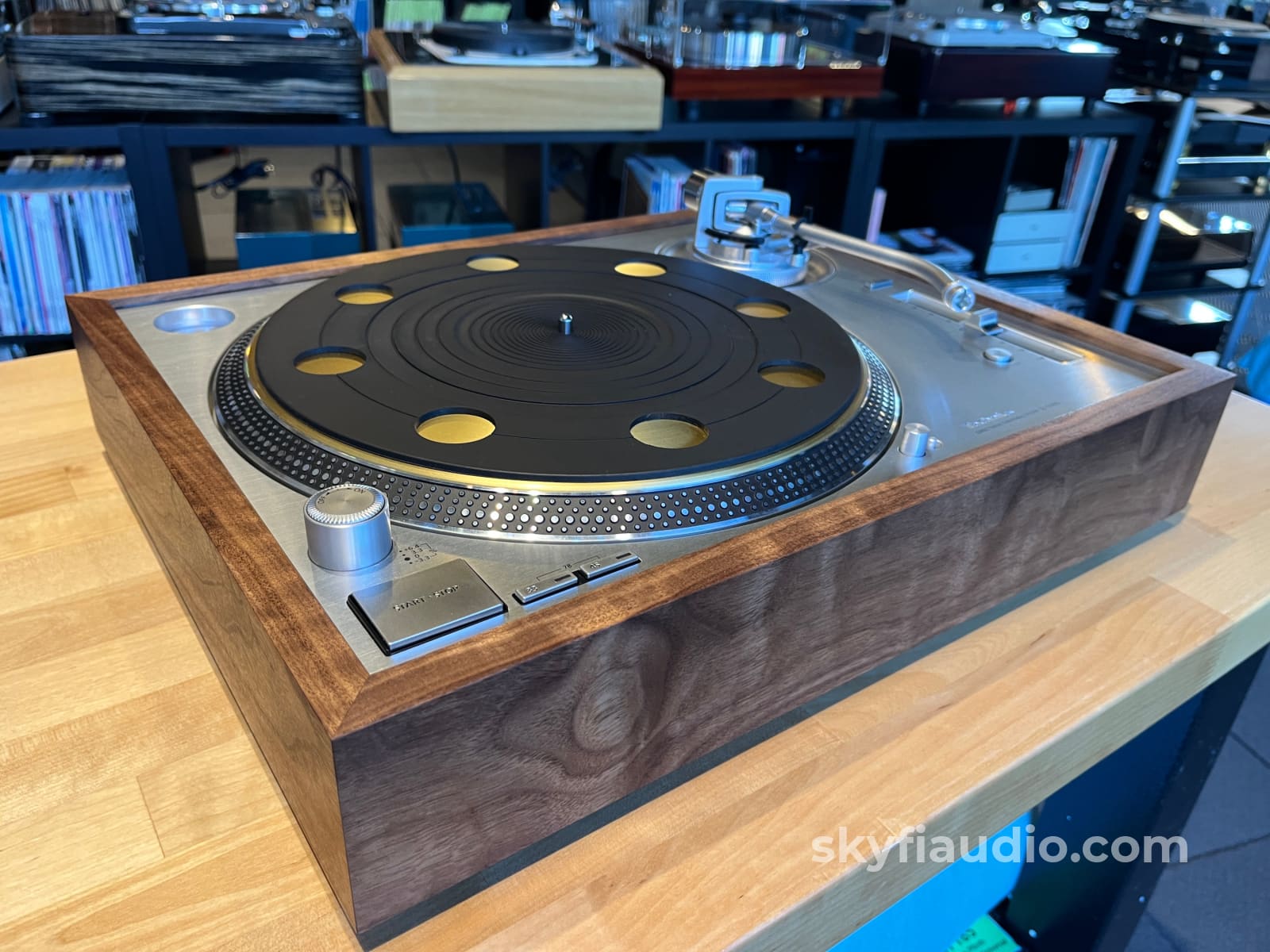 Wood Plinth For Technics Sl-1200G and Others - Unique Figuring Accessory
